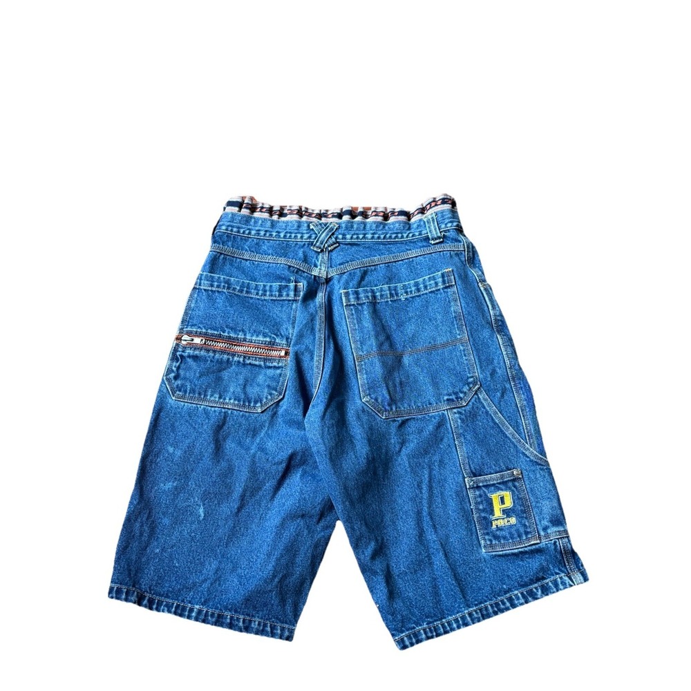 Vintage 90's Paco Jeans Size 36 Carpenter Shorts Y2K Skatewear Blue